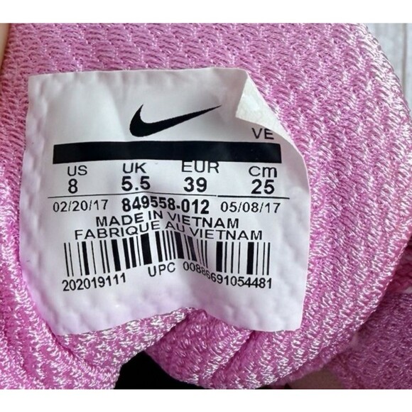 NIKE VAPORMAX AIRMAX PINK Women’s Size 8 BeTrue Rainbow Sole 849558 012 **READ** - Picture 8 of 9